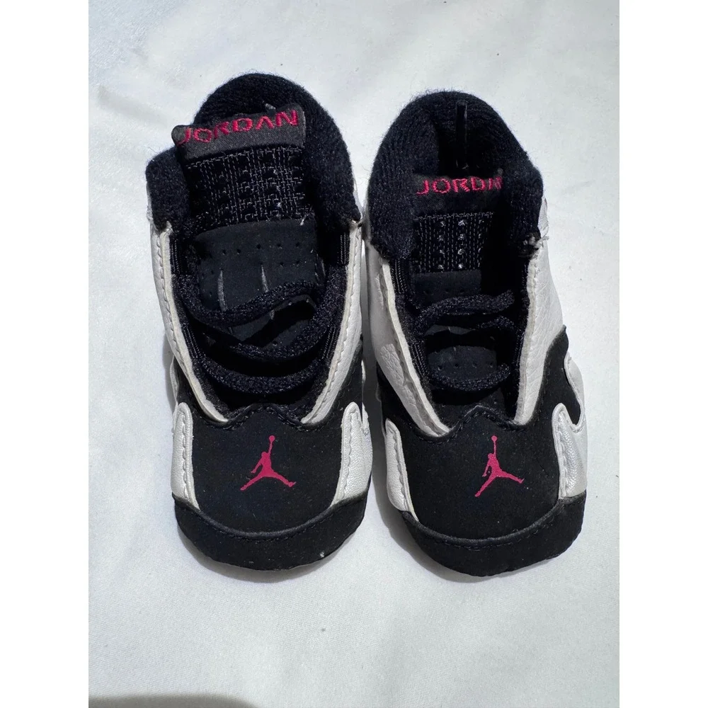 Nike Air Jordan‎ 14 Infant White/Black Size 2 NWOT
